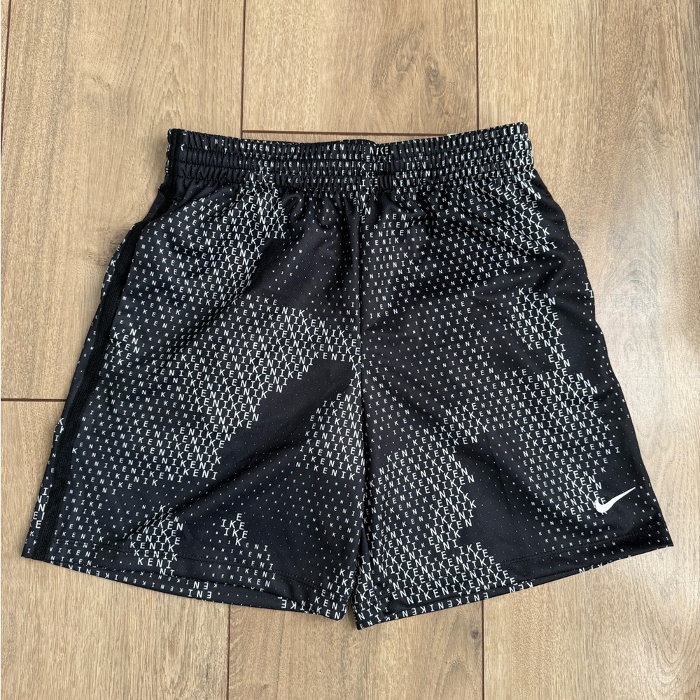 Nike Kids Medium Black and White Athletic Shorts